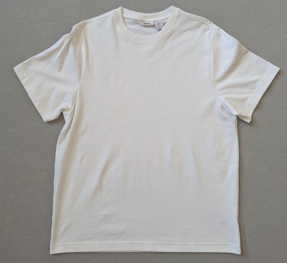 JASON WU Men's Classic Luxury White Crew Neck T-Shirt Size L